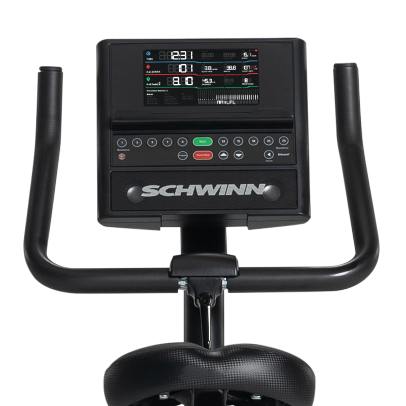 Schwinn 590U Upright Bike console.