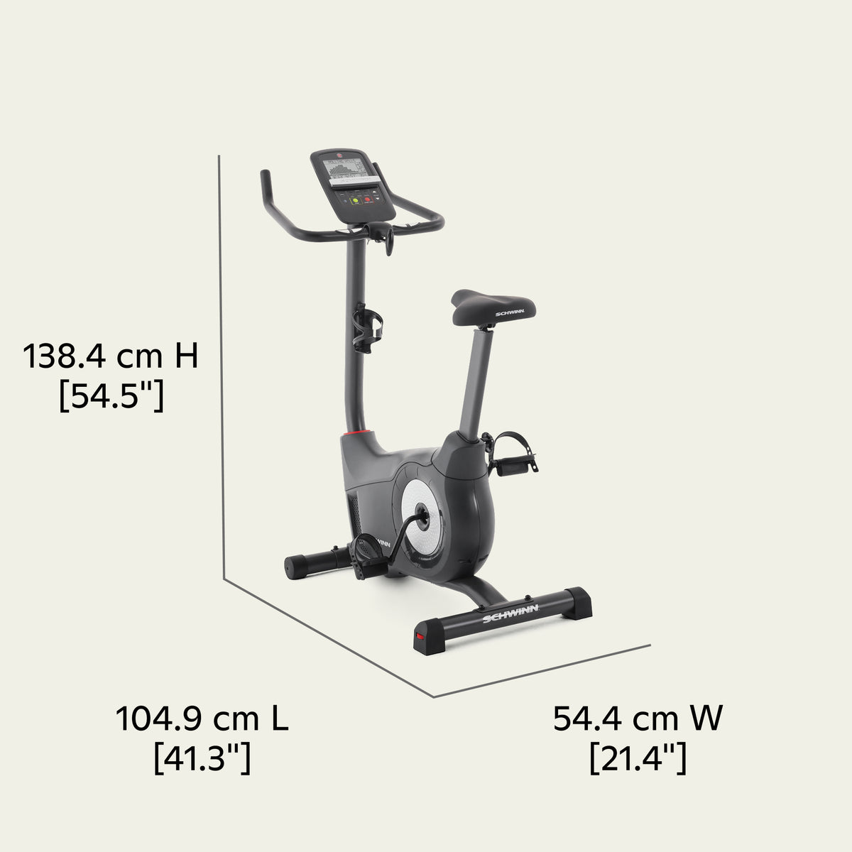 Bici estática Schwinn 510U Dimensions