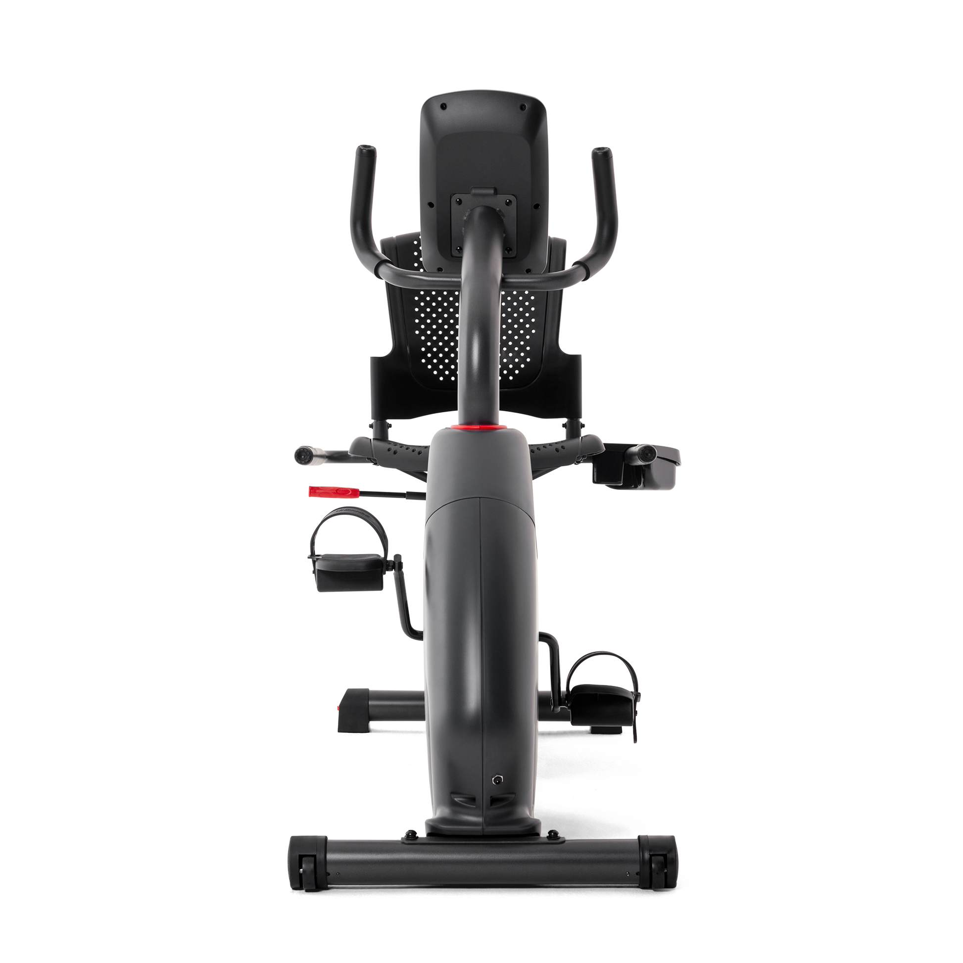 Front view of the Schwinn 510R Recumbent Bike.
