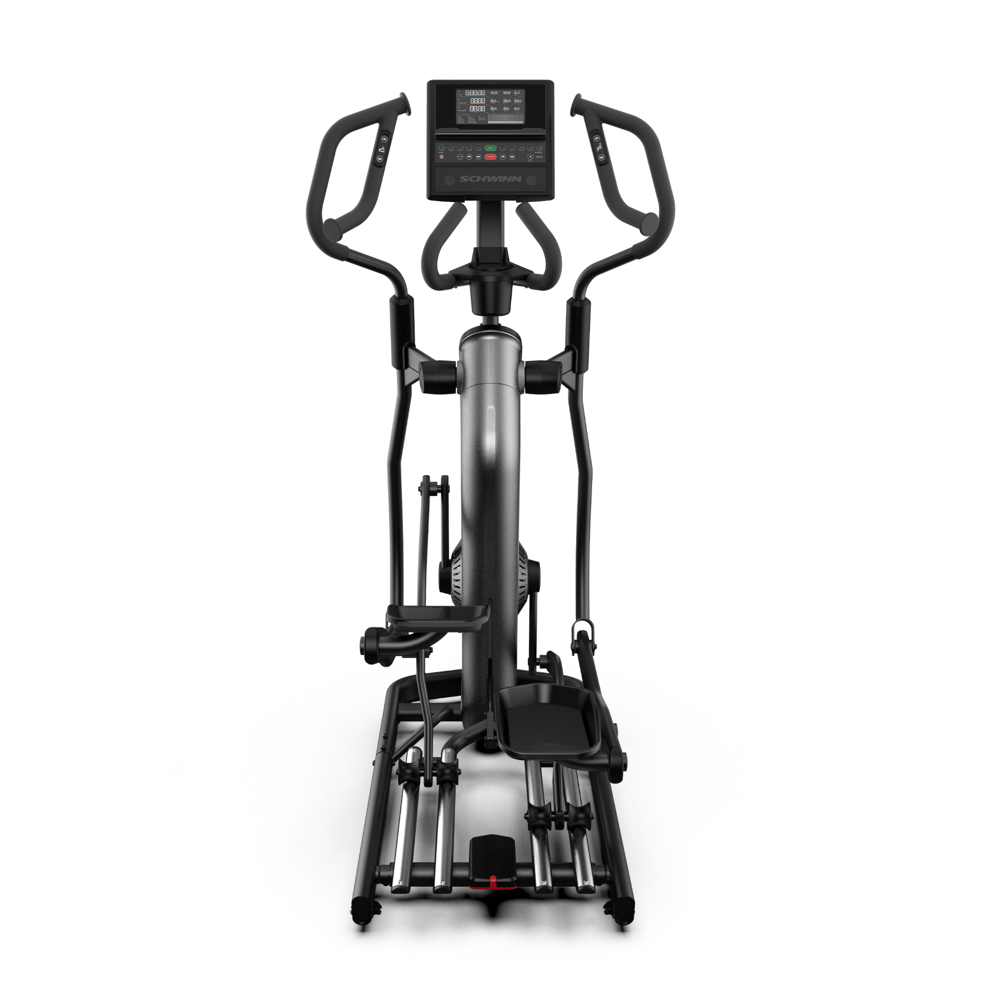 Rear view of the Schwinn 590E Elliptical.