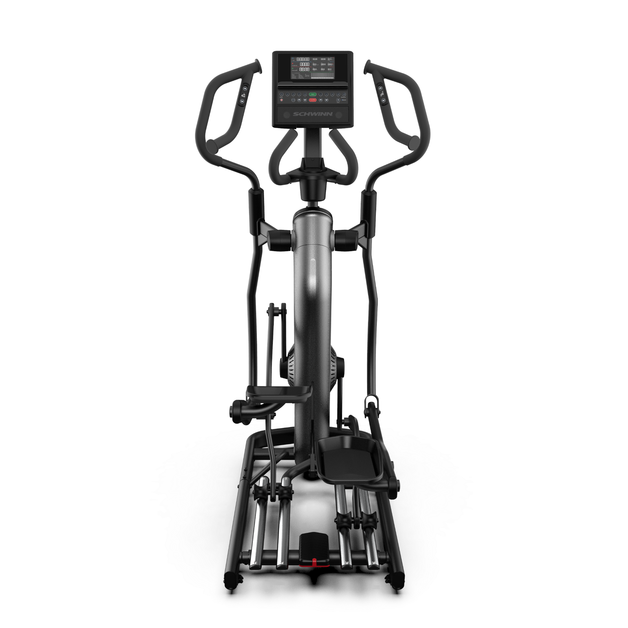 Rear view of the Schwinn 590E Elliptical.