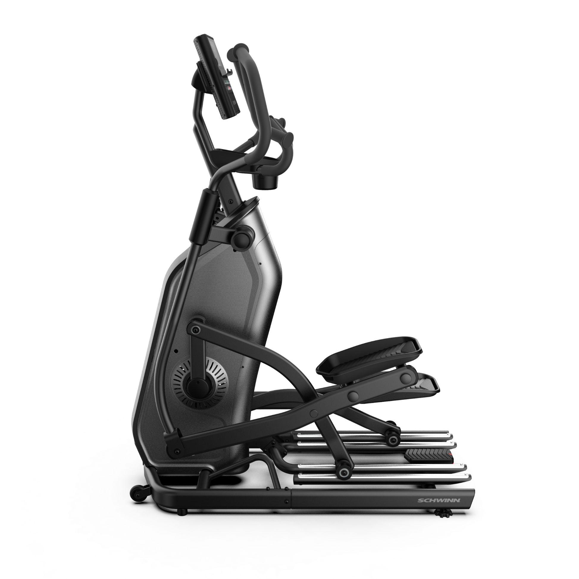 Side view of the Schwinn 590E Elliptical.