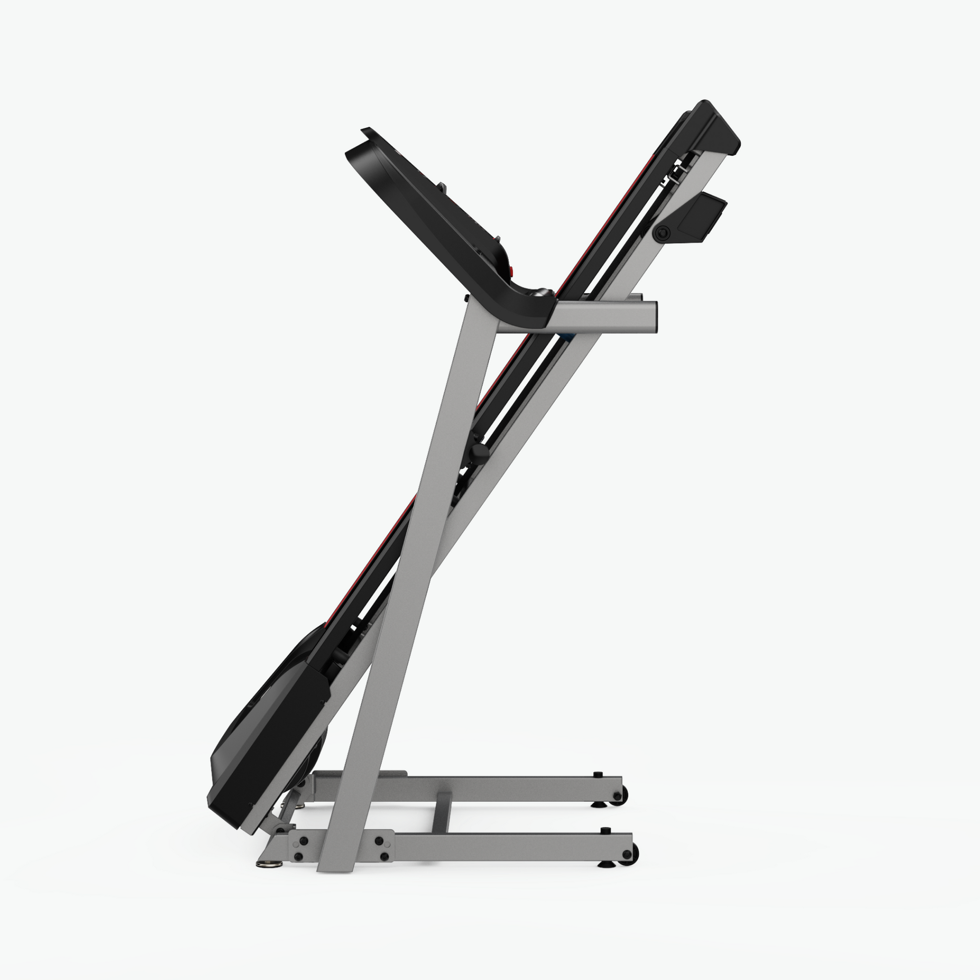 Tapis roulant Schwinn SFT3.1 ripiegato per essere riposto.