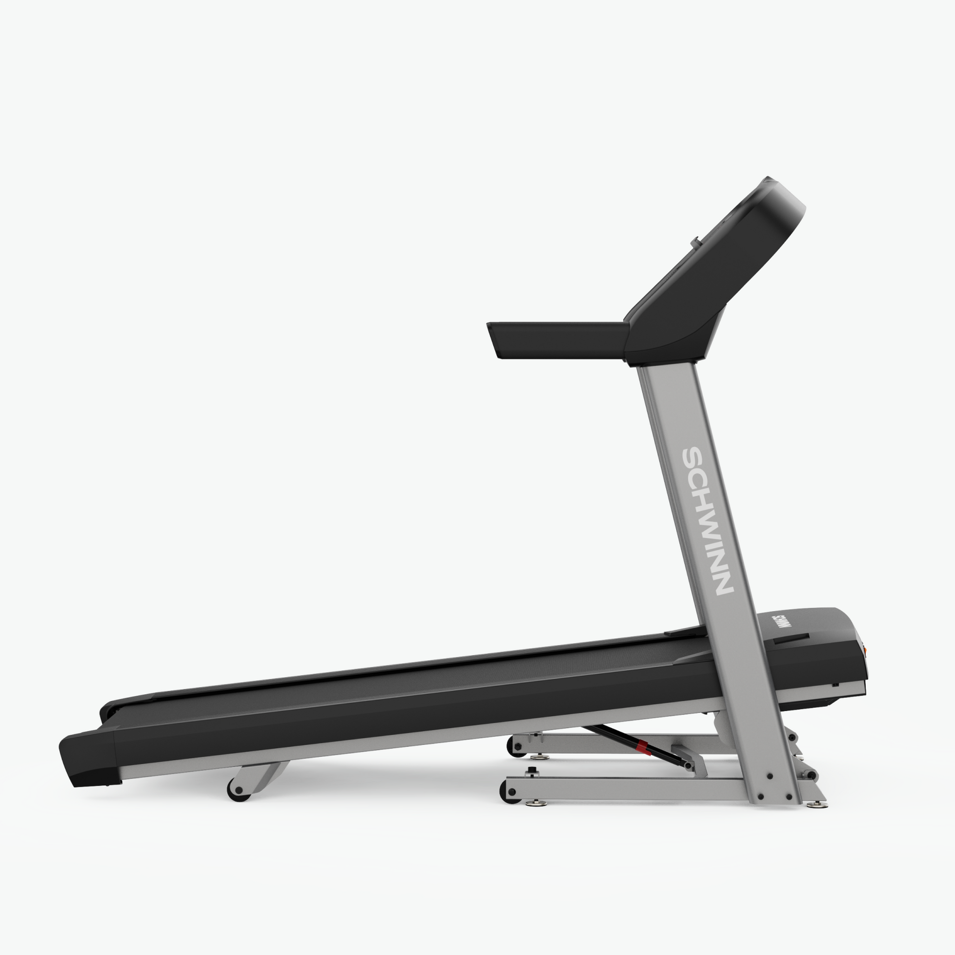 Schwinn SFT4.1 Treadmill side view of incline.
