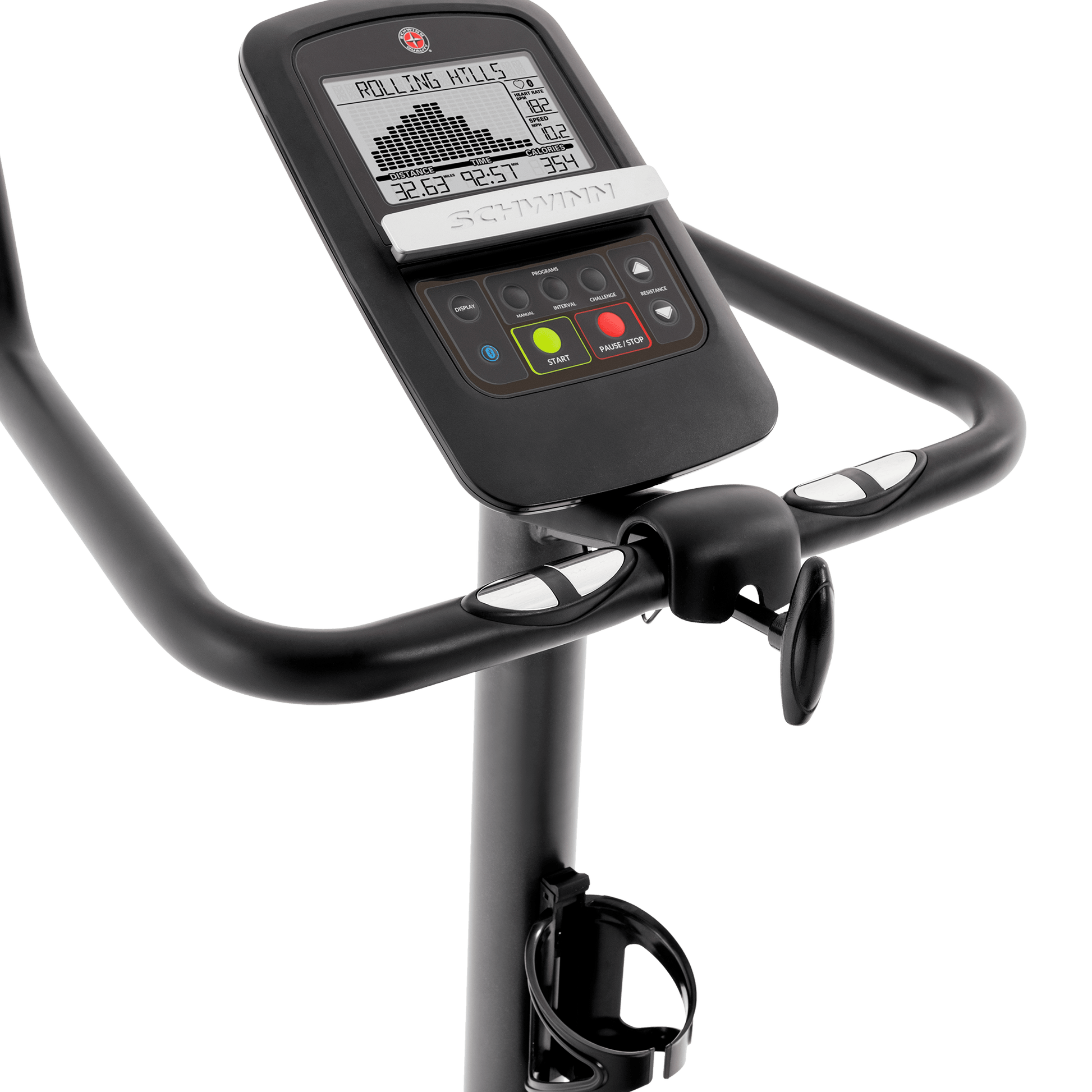 Schwinn 510U Upright Bike console.