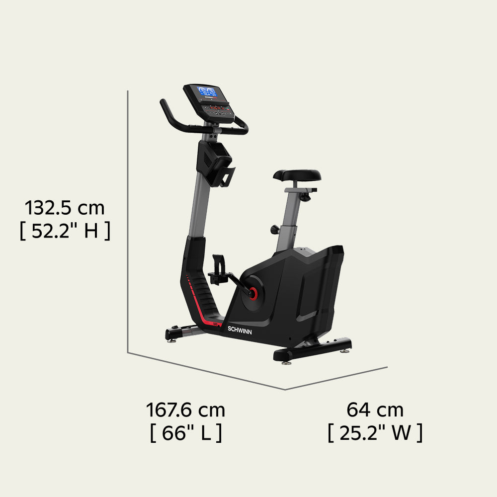 Schwinn 180U Upright Bike Dimensions
