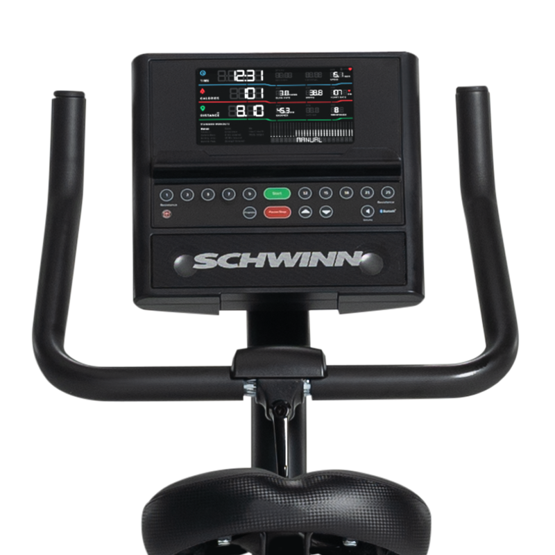 Schwinn 590U Upright Bike Console - mobile expanded view