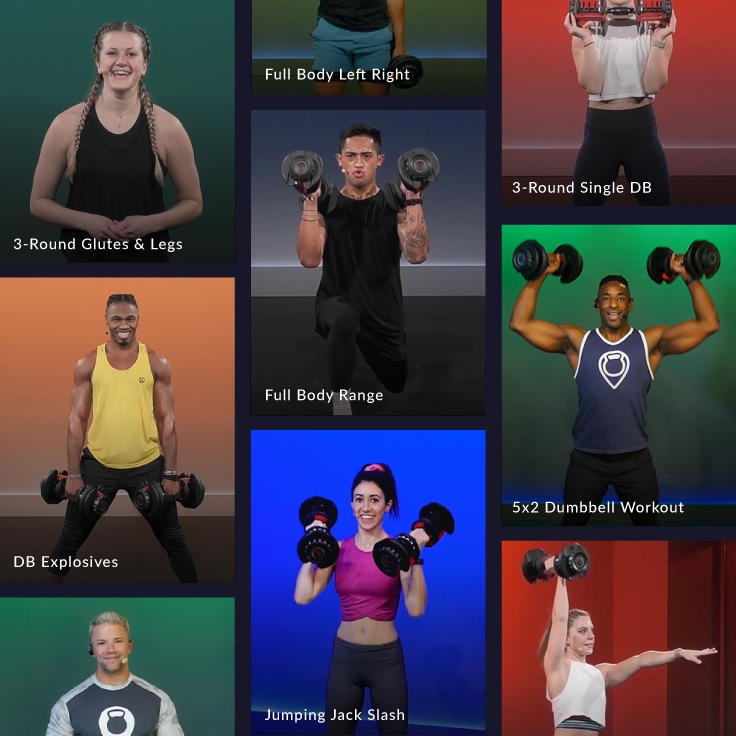 Dumbbell exercise videos from JRNY