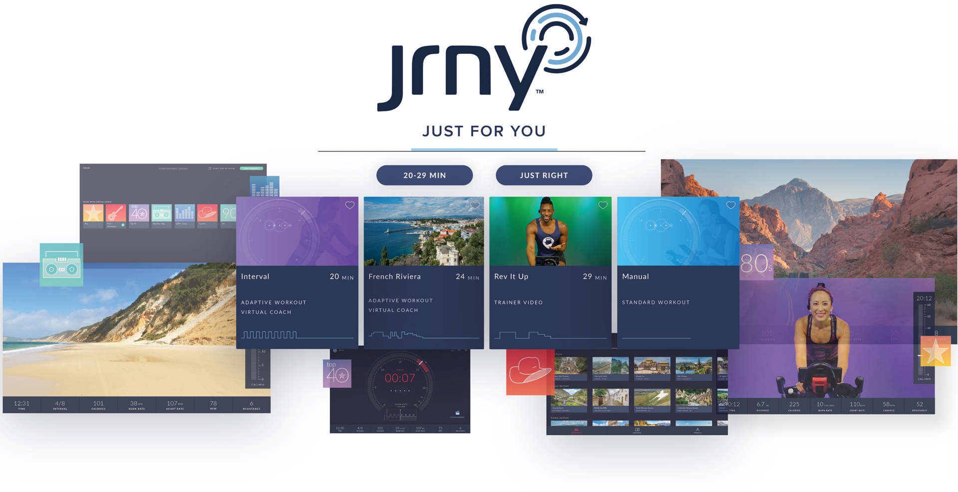JRNY App - digital assets and screenshots of the JRNY experience