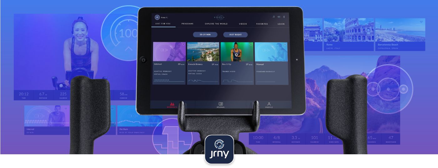 JRNY connectivity with 800IC Bike