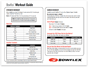 Bowflex 20 Minute Workout Chart